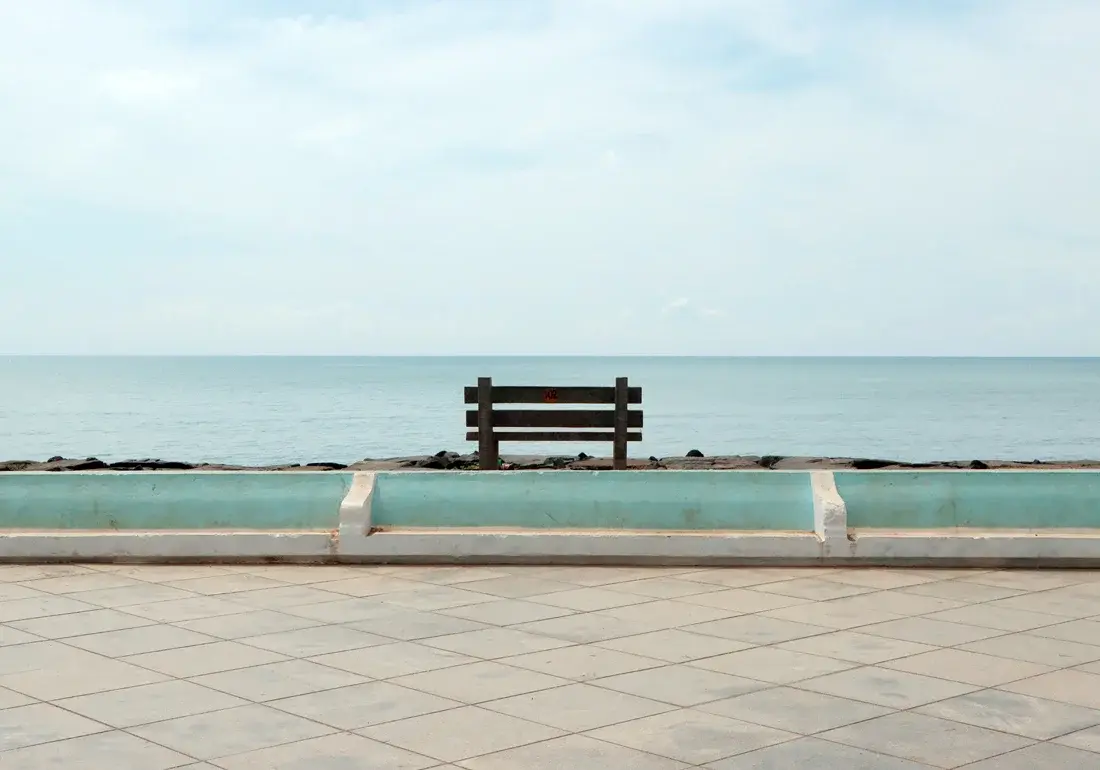 Seaview in the morning, Pondicherry